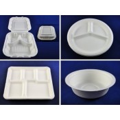 1). 100% Compostable Paper Pulp / Bagasse Container / Tray / Plate