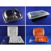 3). PP Rectangular Microwavable Container and Lid